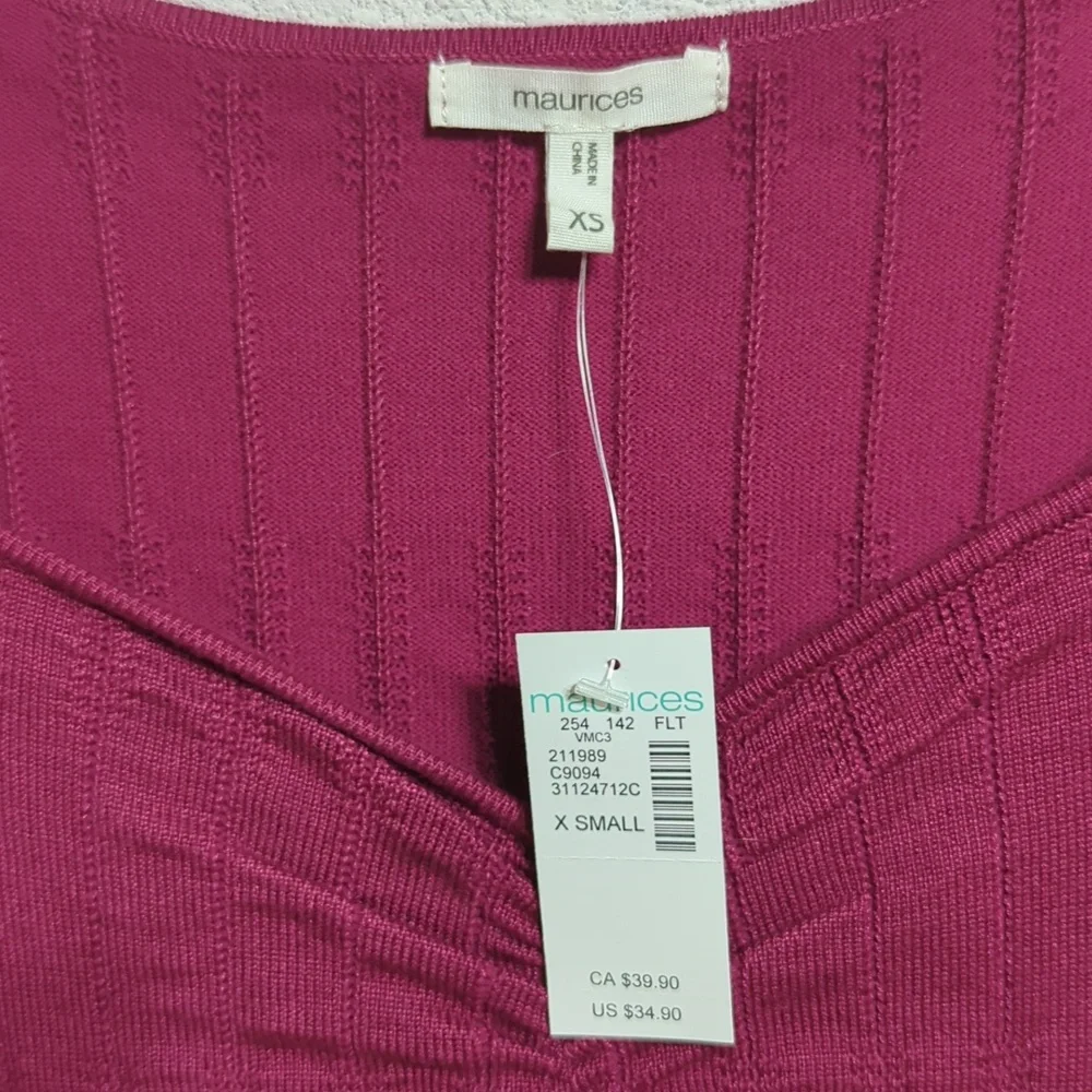 Pink Knit Sweater Top - Picture 3 of 7